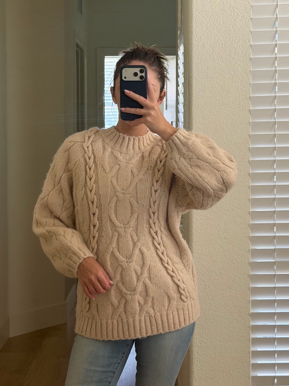 Light Pink Chunky Sweater